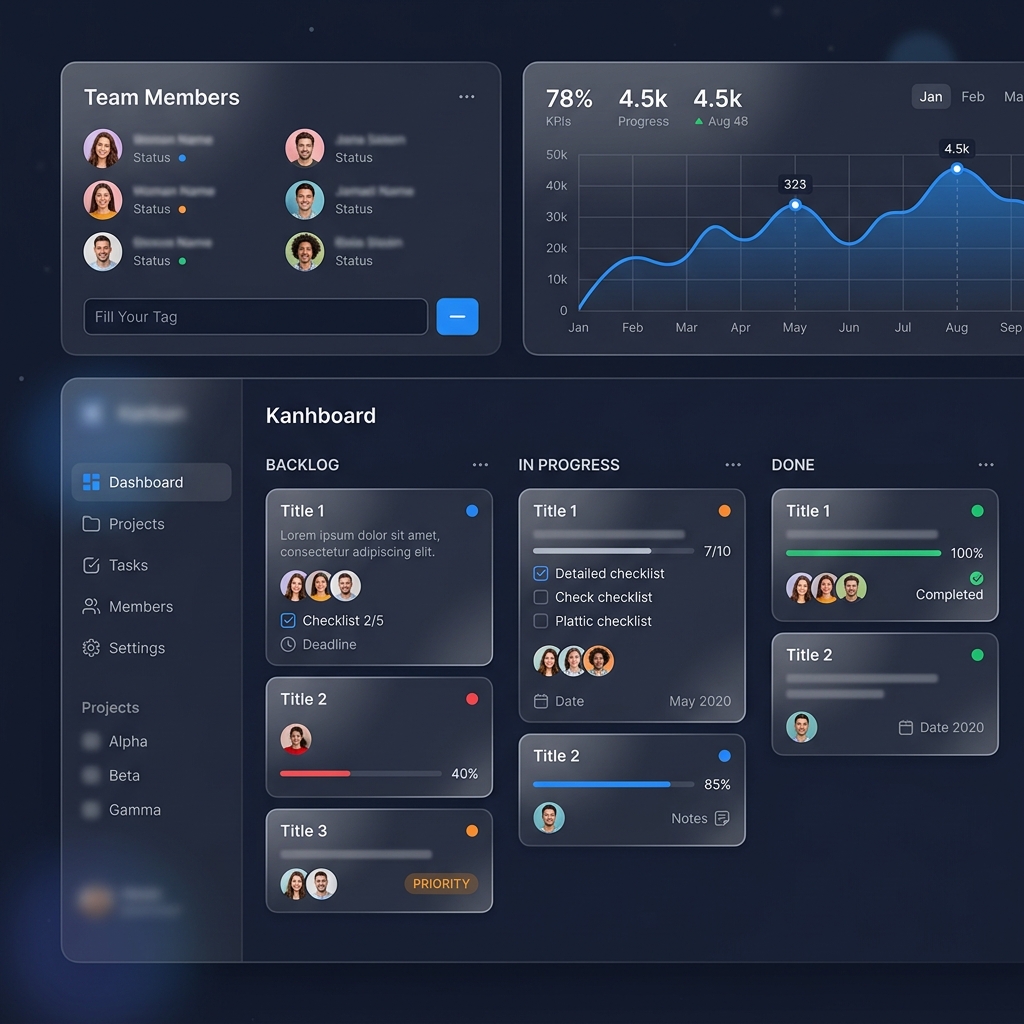 Tasky dashboard preview